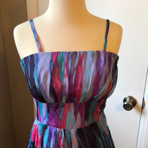 Colorful strapless cocktail dress - Picture 5 of 5